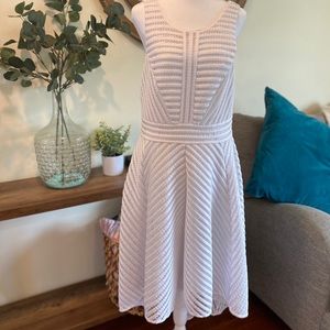 Lilly Pulitzer Tilly Midi Fit Flare Dress White L